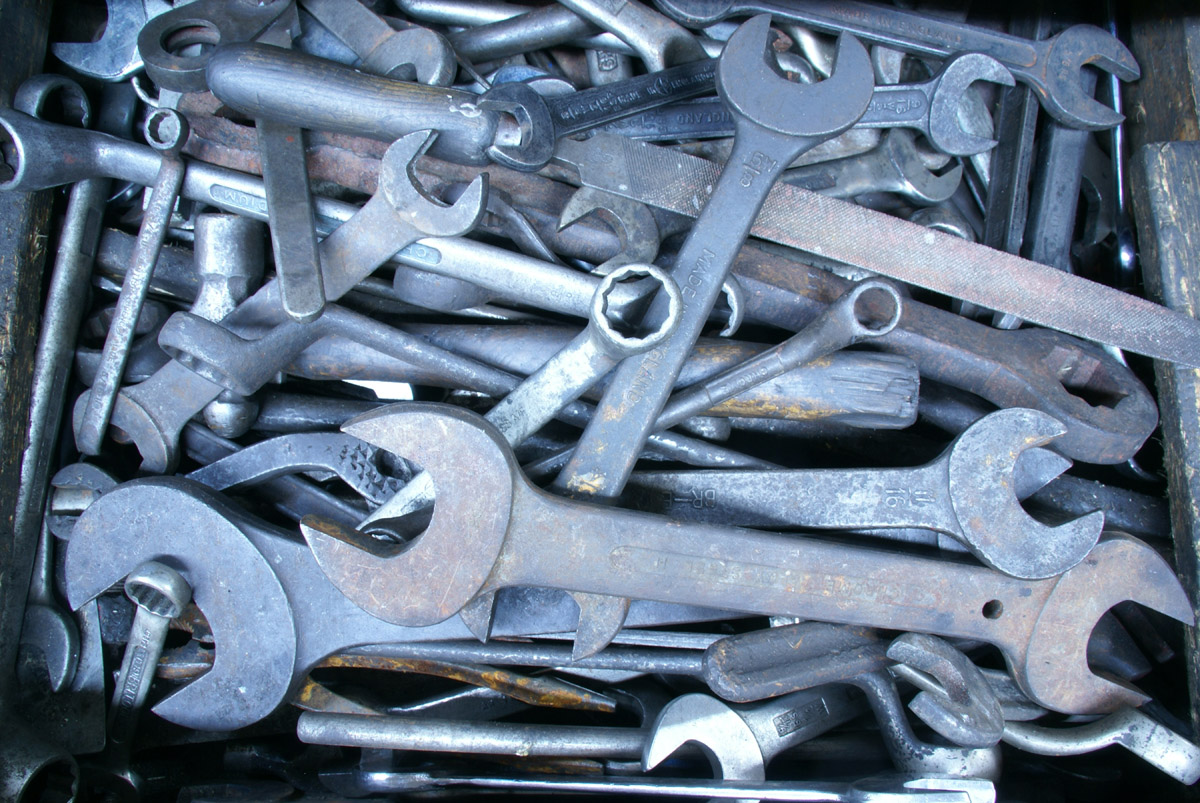 Old tools and spanners